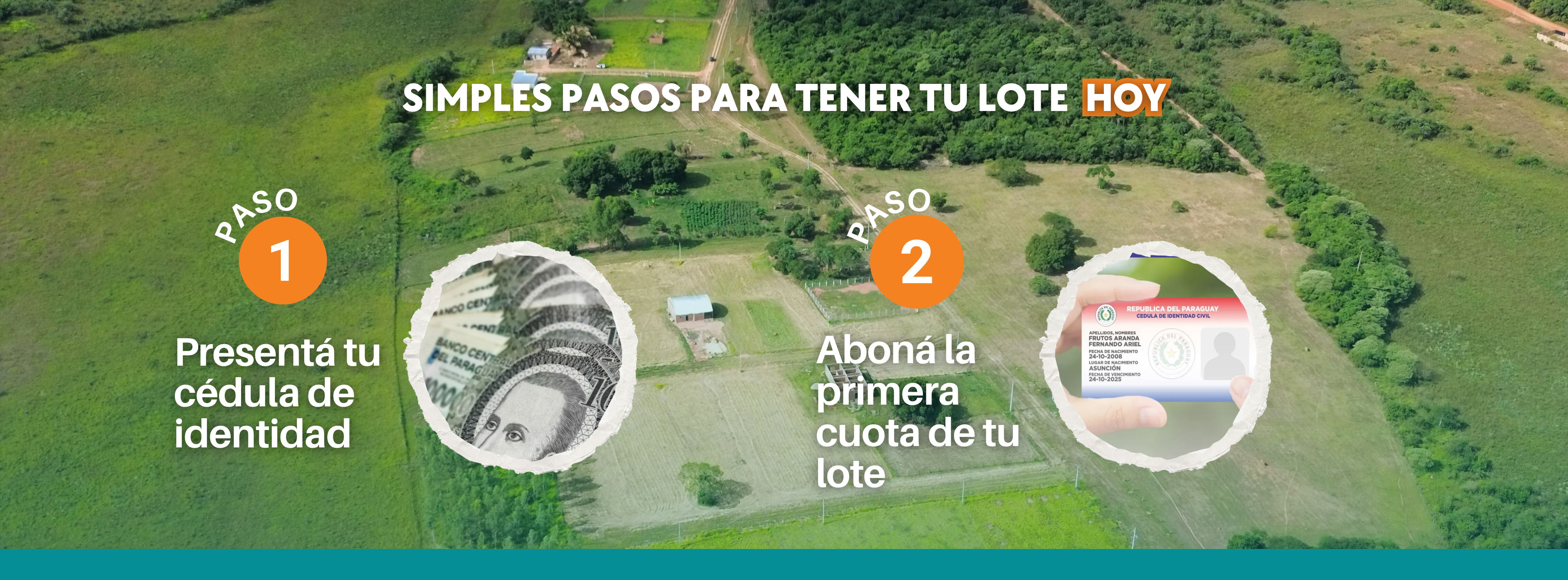 Solo con tu cédula y tu primera cuota